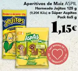 Gadis Aspil aperitivos de maíz aspitos oferta