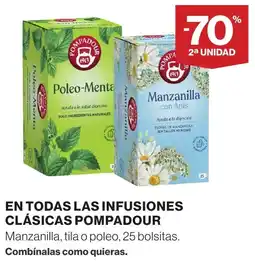 Supercor Pompadour infusion clásica manzanilla tila poleo oferta