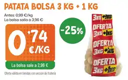 AhorraMas patata bolsa oferta