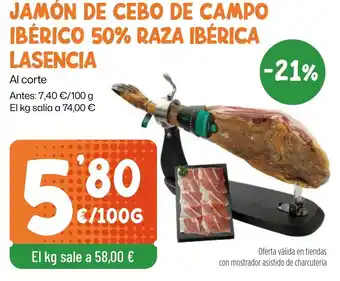 Lasencia jamón de cebó de campo ibérico 50% raza ibérica