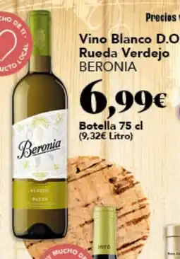 Gadis Beronia Vino Blanco D.O. Rueda Verdejo oferta