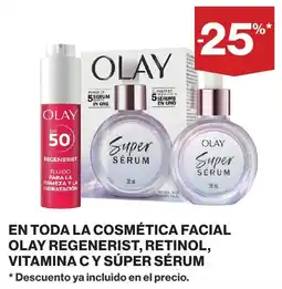 Supercor Olay regenerist, retinol, vitamina c y super serum oferta