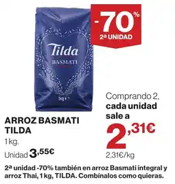 Supercor Tilda arroz basmati oferta