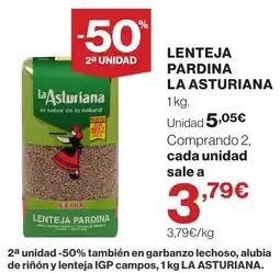 Supercor La Asturiana lenteja pardina oferta