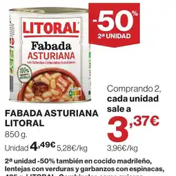 Supercor Litoral fabada asturiana oferta