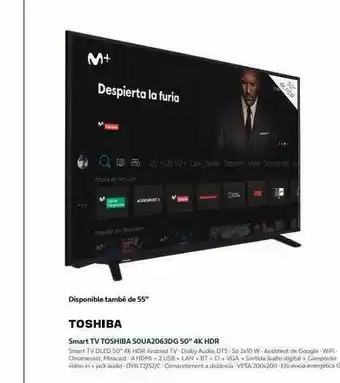 Movistar Smart Tv Toshiba 5oua2063dg 50 oferta