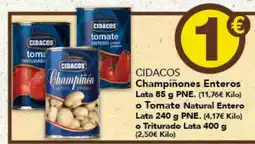 Gadis Cidacos champiñones enteros oferta