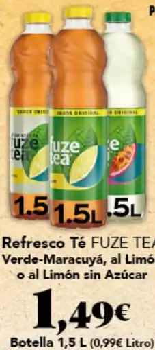 Gadis Fuze tea refres co te verde-maracuya al limo o al limon sin azucar oferta