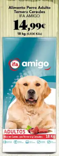 Gadis ifa amigo Alimento Perro Adulto Ternera Cereales oferta