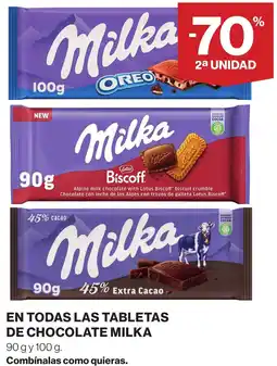 Supercor Milka tabletas de chocolate oferta