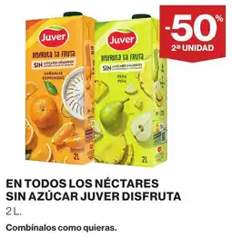 Supercor Juver nectares sin azúcar disfruta oferta