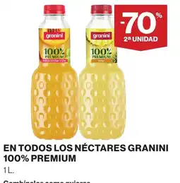 Supercor Granini nectares 100% premium oferta