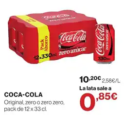 Supercor Coca-Cola Original, zero o zero zero oferta