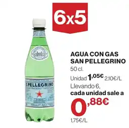 Supercor Agua con gas san pellegrino oferta