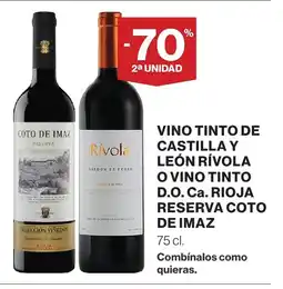 Supercor Rívola vino tinto de castilla y león o vino tinto d.o. ca. rioja reserva coto de imaz oferta