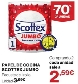 Supercor Scottex papel de cocina jumbo oferta