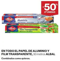 Supercor Albal aluminio y film transparente oferta