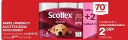Supercor Scottex papel higiénico seda acolchado oferta