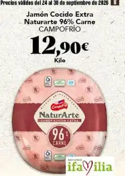 Gadis Campofrío - jamon cocido extra naturarte 96% carne oferta