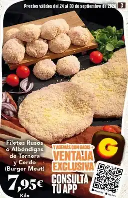 Gadis Filetes rusos o albondigas de ternera y cerdo oferta