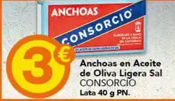 Gadis Consorcio - anchoas en aceite de oliva ligera sal oferta