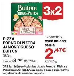 Supercor Buitoni - pizza forno di pietra jamon y queso oferta