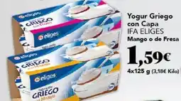 Gadis Ifa eliges - yogur griego con capa mango o de fresa oferta