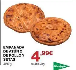El Corte Inglés Empanada de atun o de pollo y setas oferta