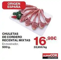 Supercor Origen - chuletas de cordero oferta