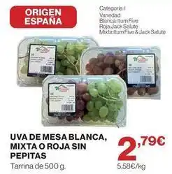 Supercor Uva de mesa blanca, mixta o roja sin pepitas oferta