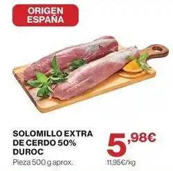 Supercor Duroc - solomillo extra de cerdo 50% duroc oferta