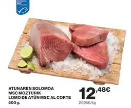 El Corte Inglés Atunaren solomoa msc mozturik lomo de atún msc al corte oferta