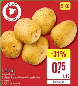 ALDI Patatas oferta