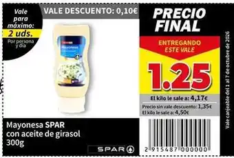 Spar - mayonesa con aceite de girasol