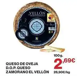 El Corte Inglés Queso de oveja d.o.p. queso zamorano el vellon oferta