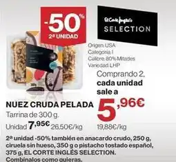 El Corte Inglés Nuez cruda pelada oferta