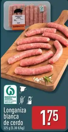 ALDI Longaniza blanca de cerdo oferta