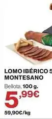 El Corte Inglés Montesano - lomo iberico 5 oferta