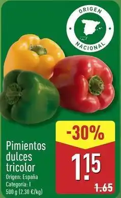 ALDI Pimientos dulces tricolor oferta