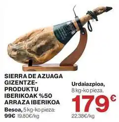 El Corte Inglés Azuaga - sierra de azuaga gizentze-produktu iberikoak %50 arraza iberikoa oferta