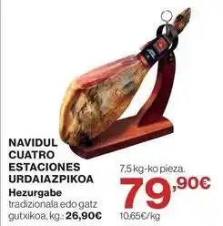El Corte Inglés Navidul - cuatro estaciones urdaiazpikoa oferta