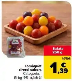 Carrefour Market Tomaquet cirerol sabors oferta