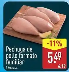 ALDI Pechuga de pollo formato familiar oferta