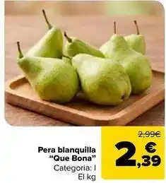 Blanquilla - pera que bona
