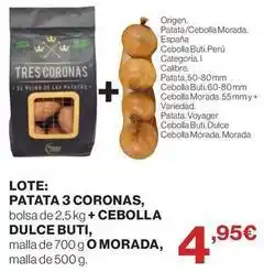 El Corte Inglés Coronas - patata 3 oferta
