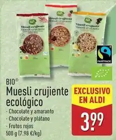 ALDI Bio - muesli crujiente ecologico oferta