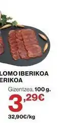 El Corte Inglés Lomo iberikoa oferta
