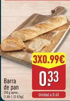ALDI Barra de pan oferta