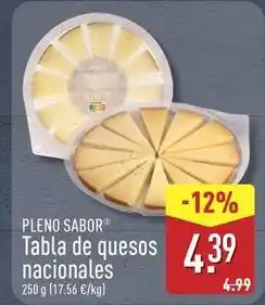 ALDI Pleno - tabla de quesos nacionales oferta