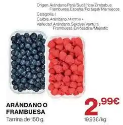 El Corte Inglés Origen - arándano o frambuesa oferta
